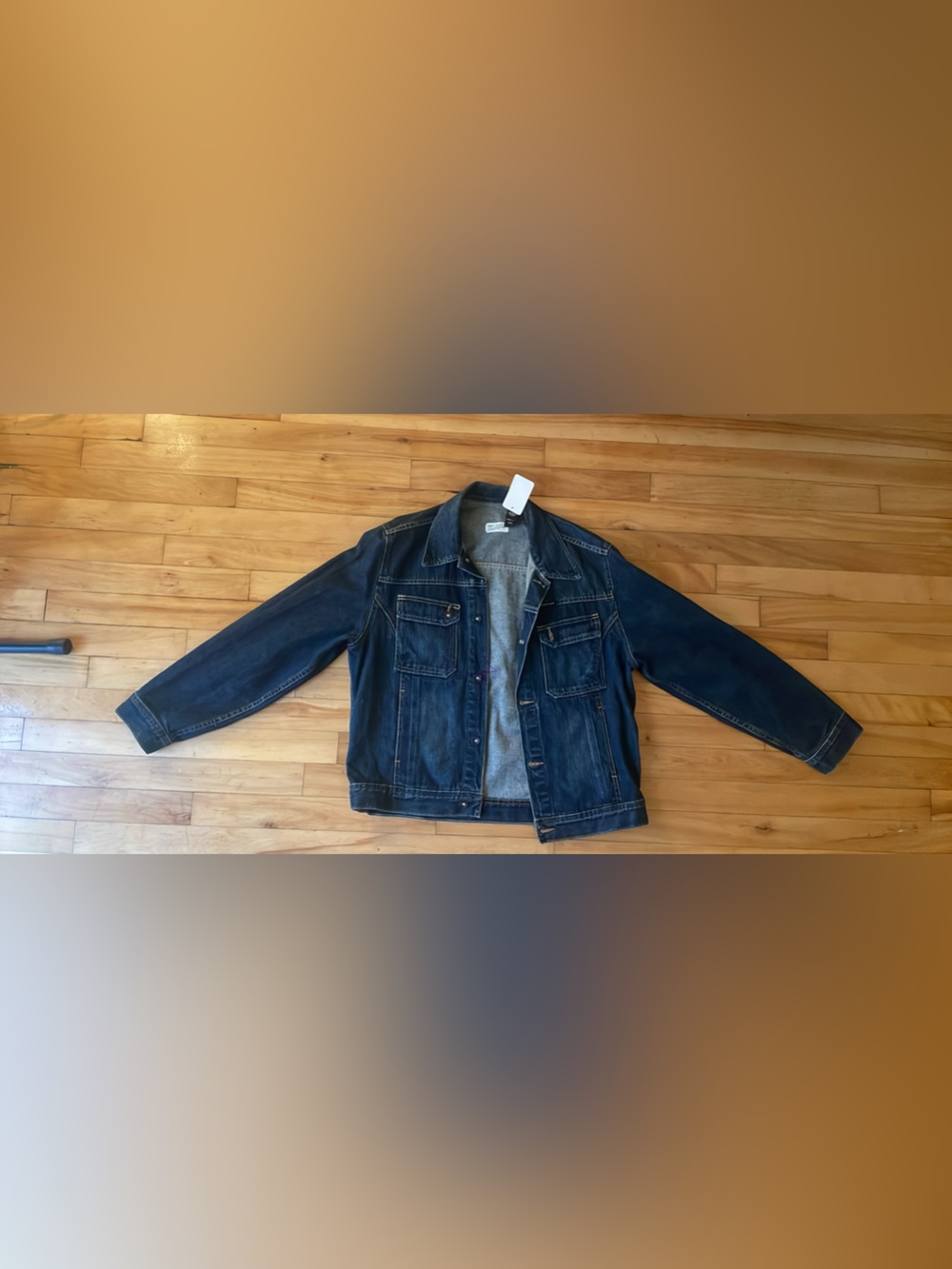 DKNY Dark Blue Denim Shirt Jacket